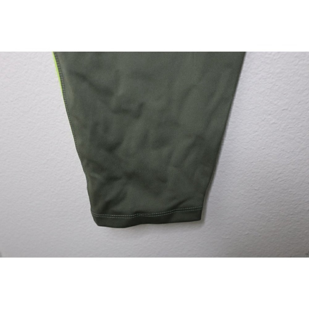 New Nike one tight Fit mid rise full length Green and Yellow Leggings SZ 2X - Picture 3 of 8